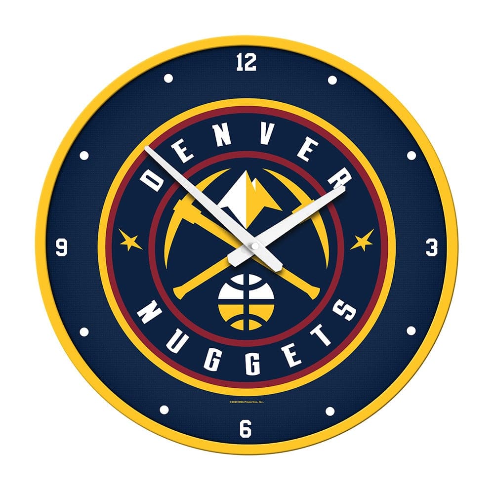 Denver Nuggets: Modern Disc Wall Clock - The Fan-Brand