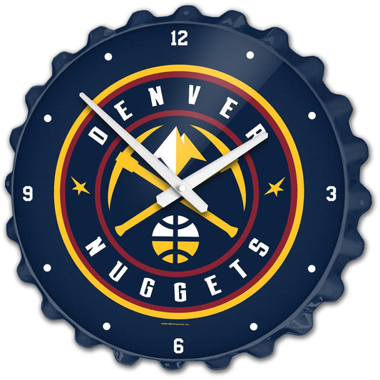 Denver Nuggets: Bottle Cap Wall Clock - The Fan-Brand