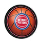 Detroit Pistons: Basketball - Round Slimline Lighted Wall Sign - The Fan-Brand