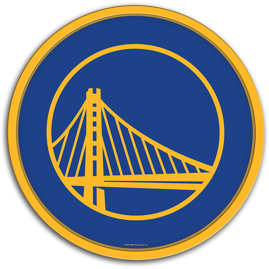 Golden State Warriors: Modern Disc Wall Sign - The Fan-Brand