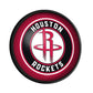 Houston Rockets: Round Slimline Lighted Wall Sign - The Fan-Brand