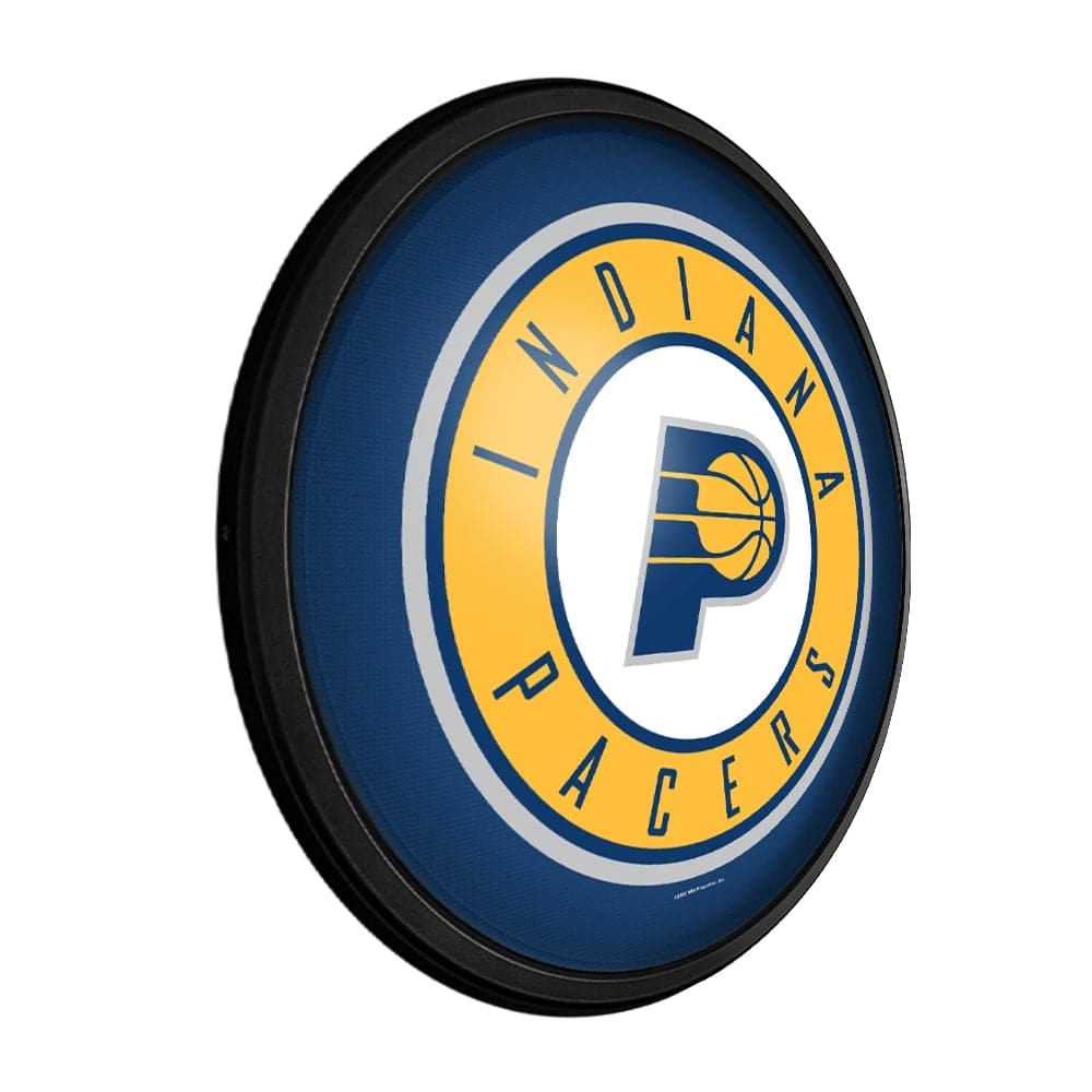 Indiana Pacers: Round Slimline Lighted Wall Sign - The Fan-Brand
