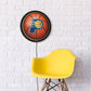 Indiana Pacers: Basketball - Round Slimline Lighted Wall Sign - The Fan-Brand