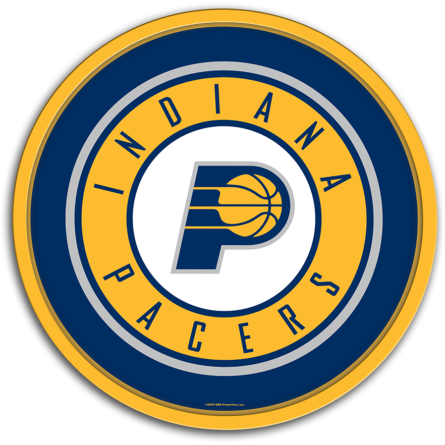 Indiana Pacers: Modern Disc Wall Sign - The Fan-Brand