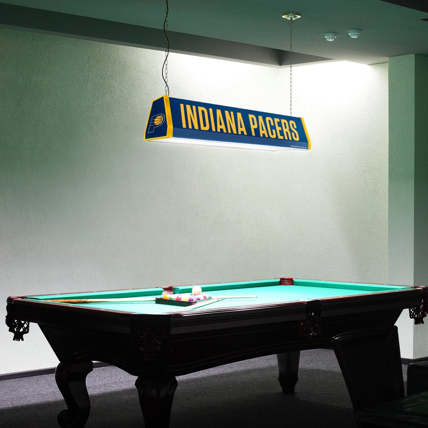 Indiana Pacers: Standard Pool Table Light - The Fan-Brand