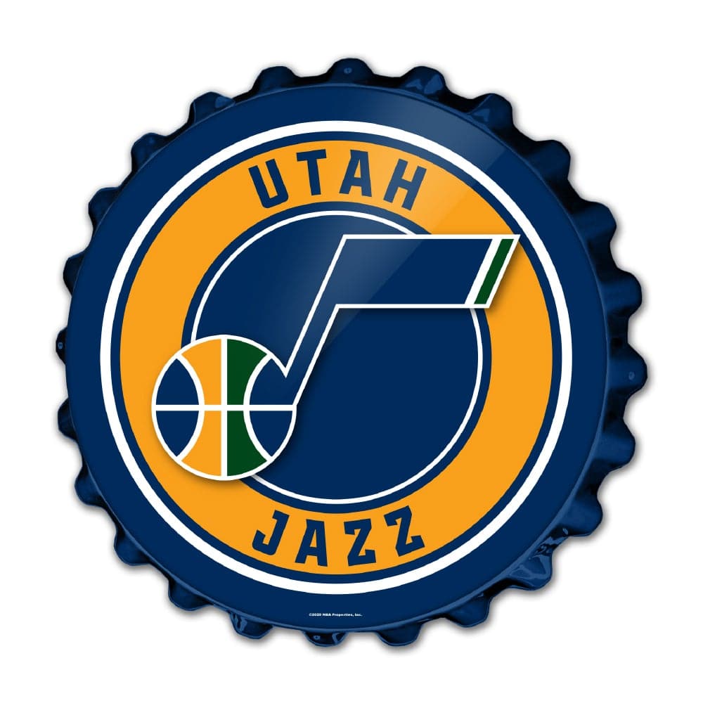 Utah Jazz: Bottle Cap Wall Sign - The Fan-Brand