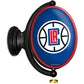 Los Angeles Clippers: Original Oval Rotating Lighted Wall Sign - The Fan-Brand