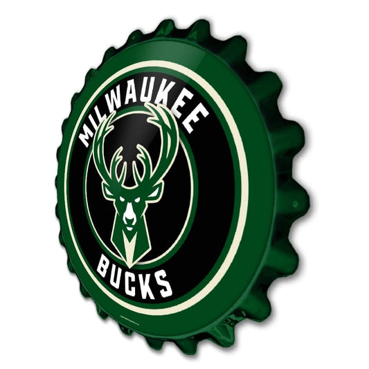 Milwaukee Bucks: Bottle Cap Wall Sign - The Fan-Brand