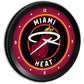 Miami Heat: Ribbed Frame Wall Clock - The Fan-Brand