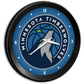 Minnesota Timberwolves: Ribbed Frame Wall Clock - The Fan-Brand