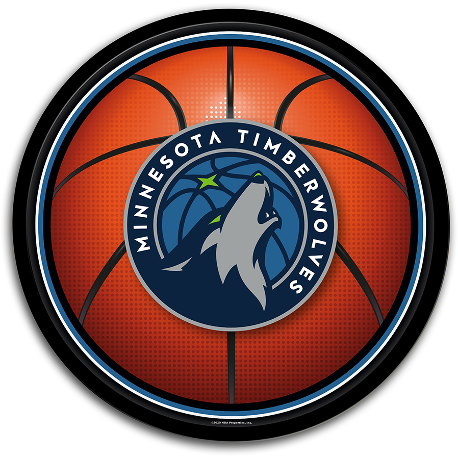 Minnesota Timberwolves: Basketball - Modern Disc Wall Sign - The Fan-Brand
