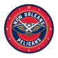 New Orleans Pelicans: Modern Disc Wall Clock - The Fan-Brand