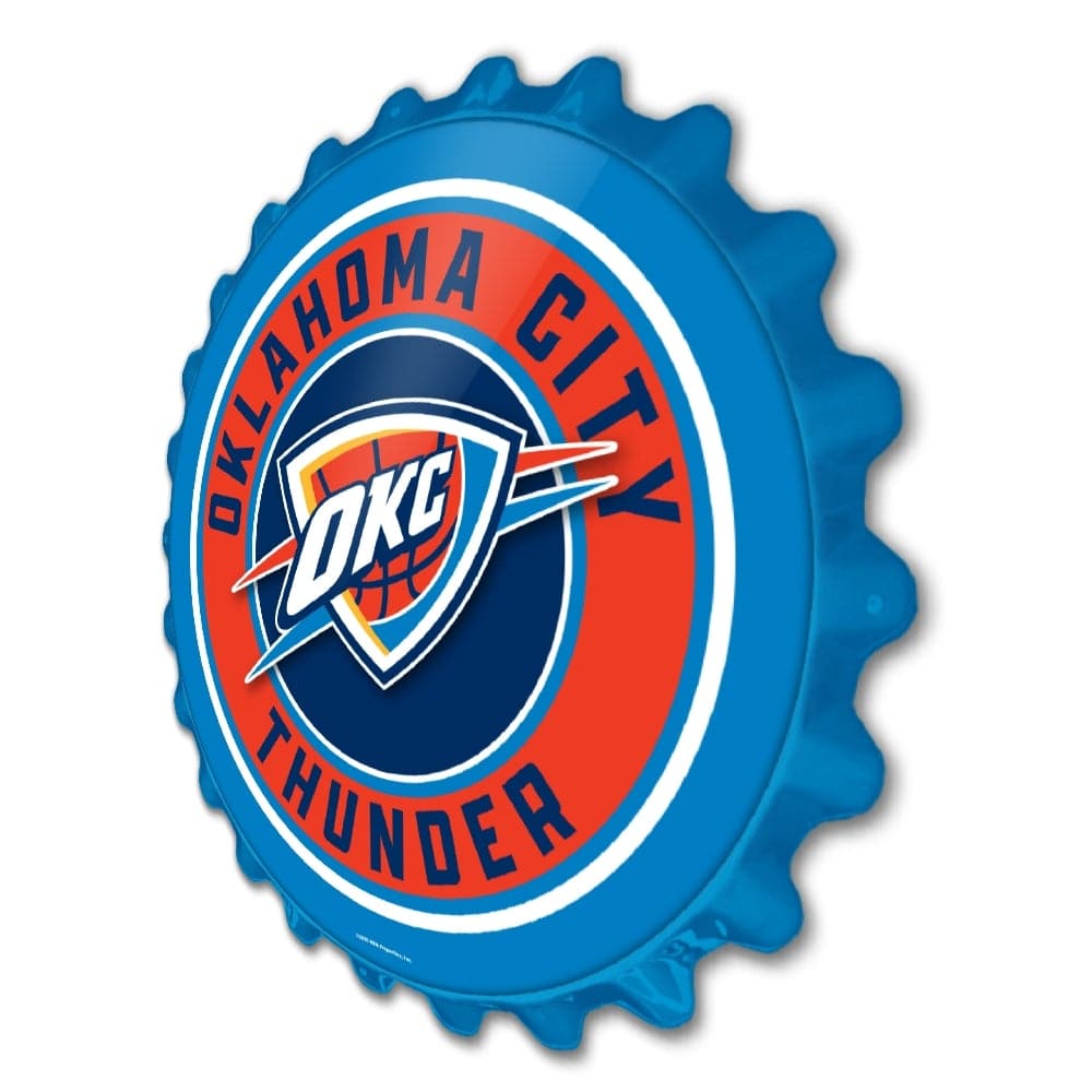Oklahoma City Thunder: Bottle Cap Wall Sign - The Fan-Brand