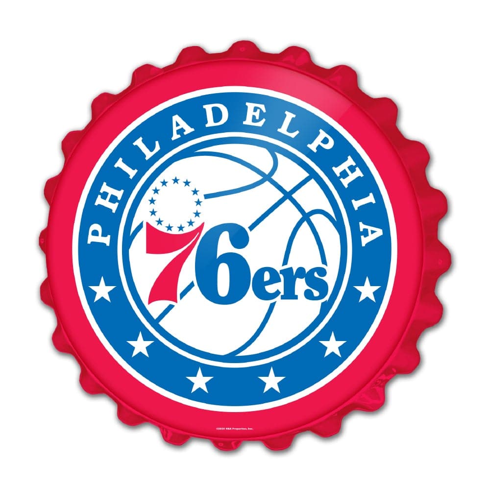 Philadelphia 76ers: Bottle Cap Wall Sign - The Fan-Brand