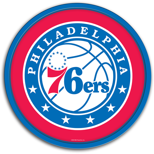 Philadelphia 76ers: Modern Disc Wall Sign - The Fan-Brand