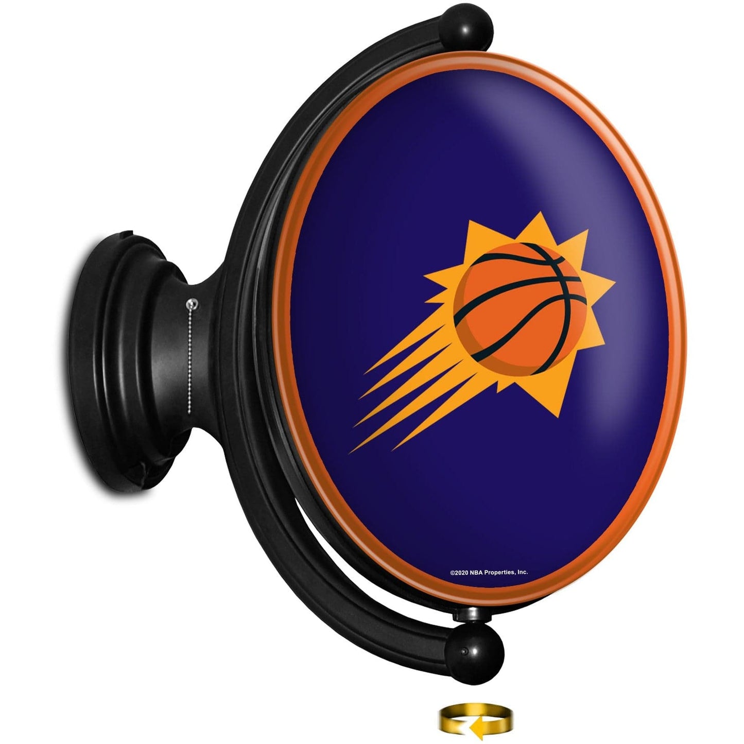 Phoenix Suns: Original Oval Rotating Lighted Wall Sign - The Fan-Brand