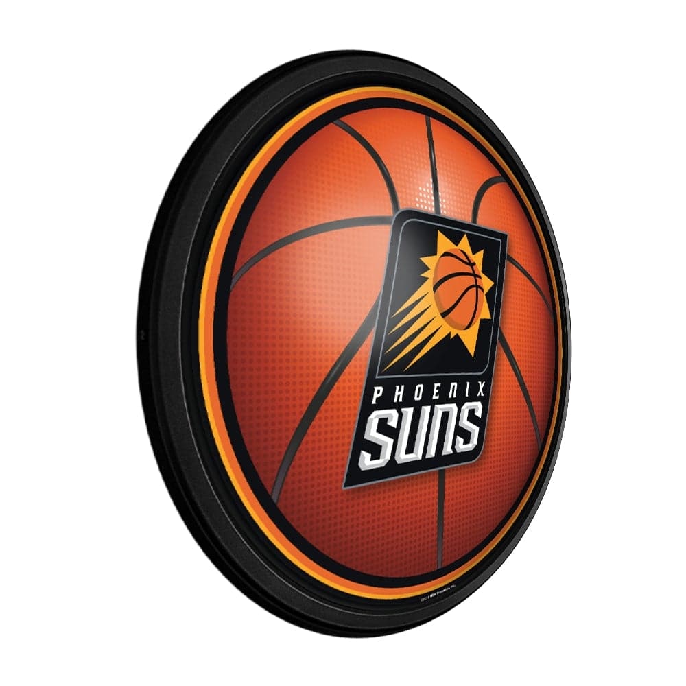 Phoenix Suns: Basketball - Round Slimline Lighted Wall Sign - The Fan-Brand