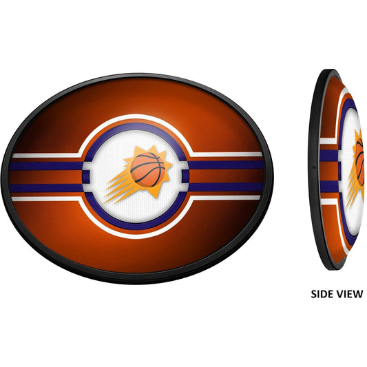 Phoenix Suns: Oval Slimline Lighted Wall Sign - The Fan-Brand