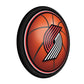 Portland Trail Blazers: Basketball - Round Slimline Lighted Wall Sign - The Fan-Brand