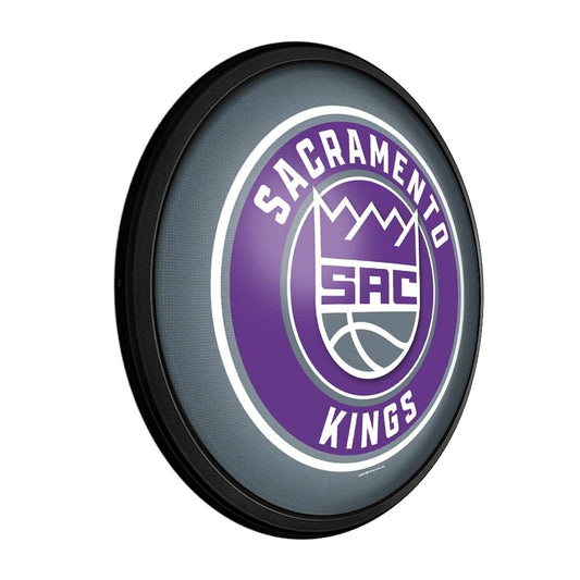 Sacramento Kings: Round Slimline Lighted Wall Sign - The Fan-Brand