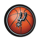 San Antonio Spurs: Basketball - Round Slimline Lighted Wall Sign - The Fan-Brand