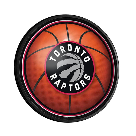 Toronto Raptors: Basketball - Round Slimline Lighted Wall Sign - The Fan-Brand
