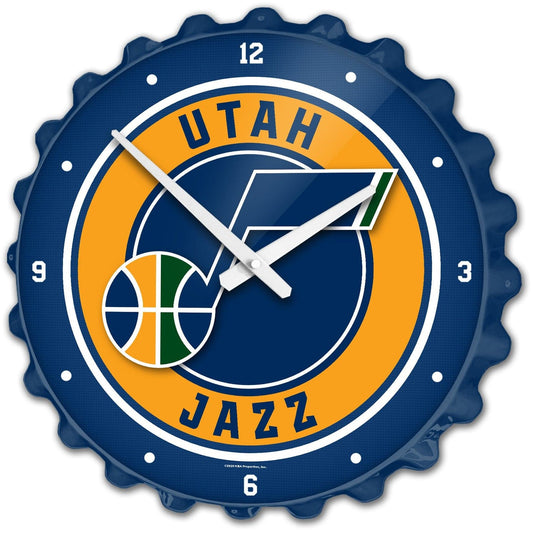 Utah Jazz: Bottle Cap Wall Clock - The Fan-Brand