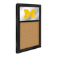 Michigan Wolverines: Mirrored Cork Note Board Default Title