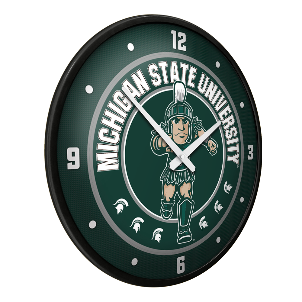 Michigan State Spartans: Sparty - Modern Disc Wall Clock Default Title