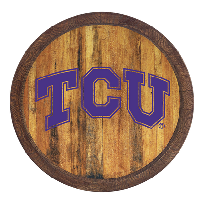 TCU Horned Frogs: "Faux" Barrel Top Sign Default Title