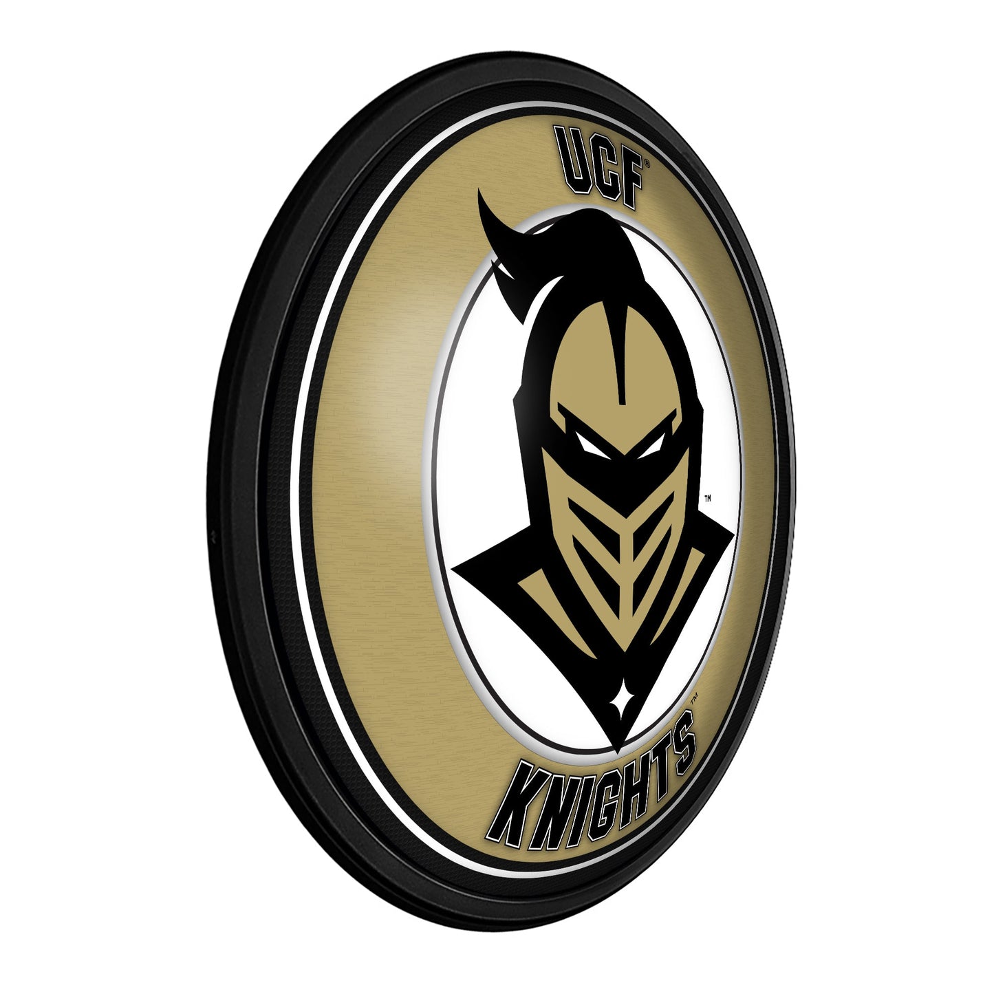 UCF Knights: Mascot - Round Slimline Lighted Wall Sign