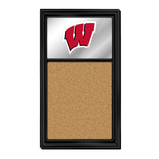 Wisconsin Badgers: Mirrored Cork Note Board Default Title
