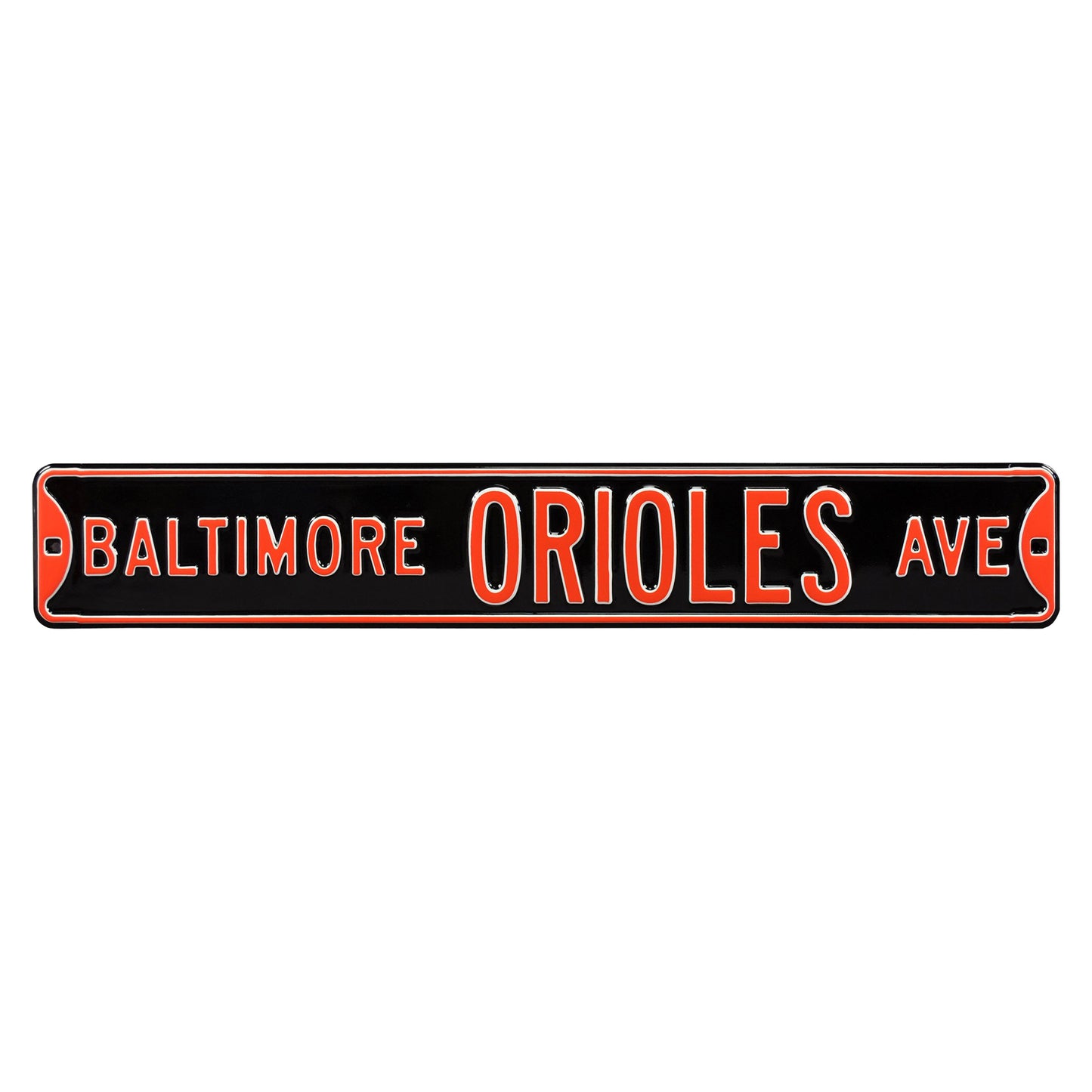 Baltimore Orioles Steel Street Sign-BALTIMORE ORIOLES AVE
