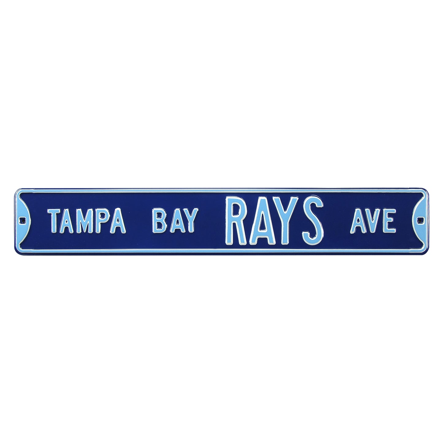 Tampa Bay Rays Steel Street Sign-TAMPA BAY RAYS AVE