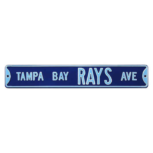 Tampa Bay Rays Steel Street Sign-TAMPA BAY RAYS AVE