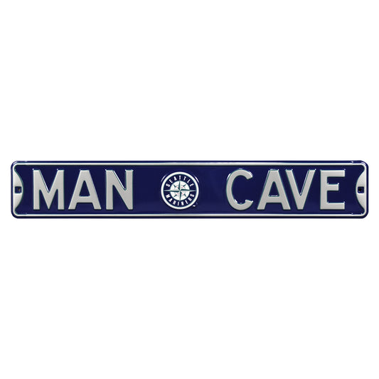 Seattle Mariners Steel Street Sign with Logo-MAN CAVE