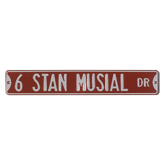 St Louis Cardinals Steel Street Sign-6 STAN MUSIAL DR