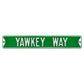 Boston Red Sox Steel Street Sign-YAWKEY WAY on Green