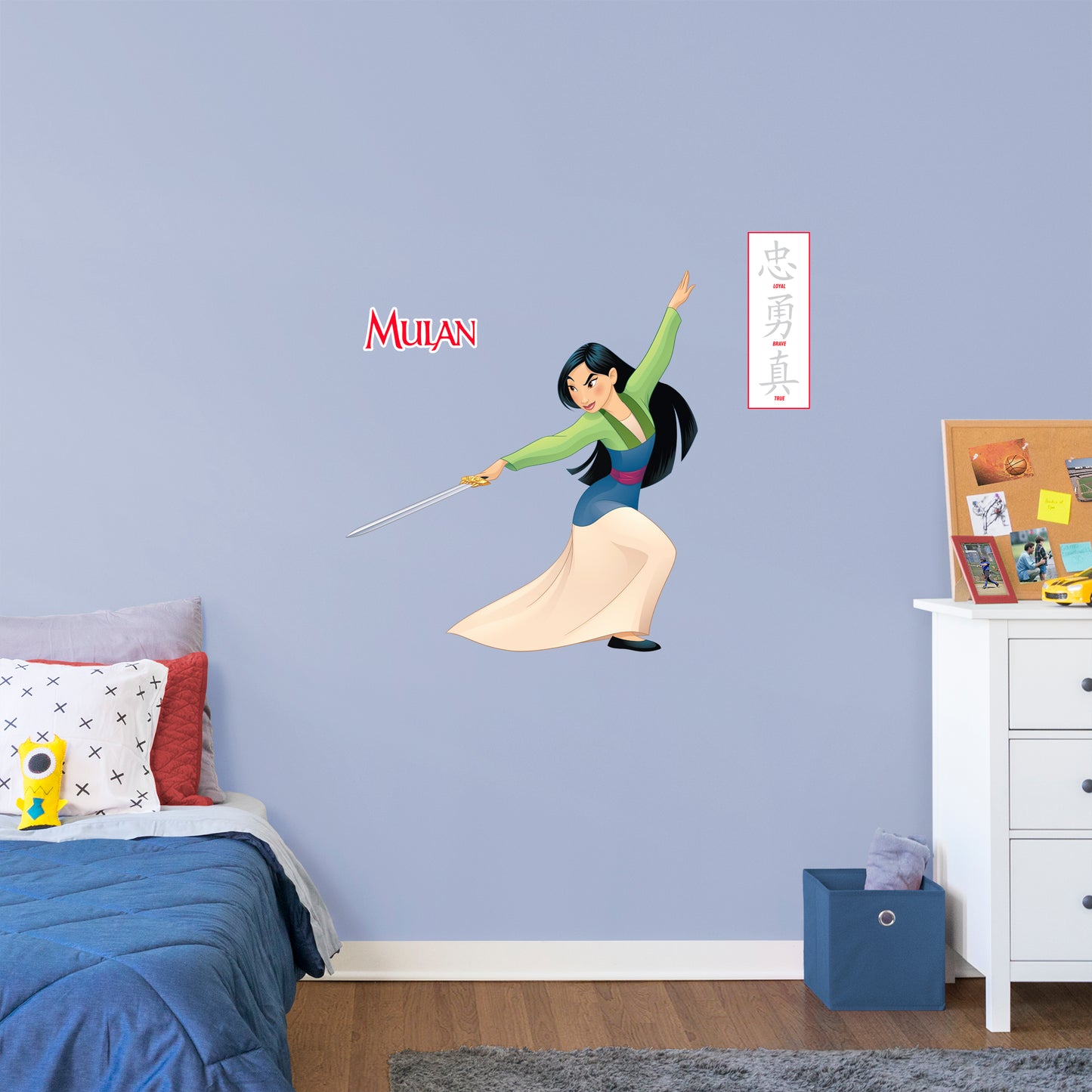 Mulan:          - Officially Licensed Disney Removable     Adhesive Decal