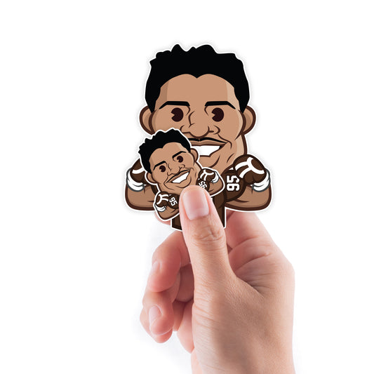 Cleveland Browns: Myles Garrett  Emoji Minis        - Officially Licensed NFLPA Removable     Adhesive Decal