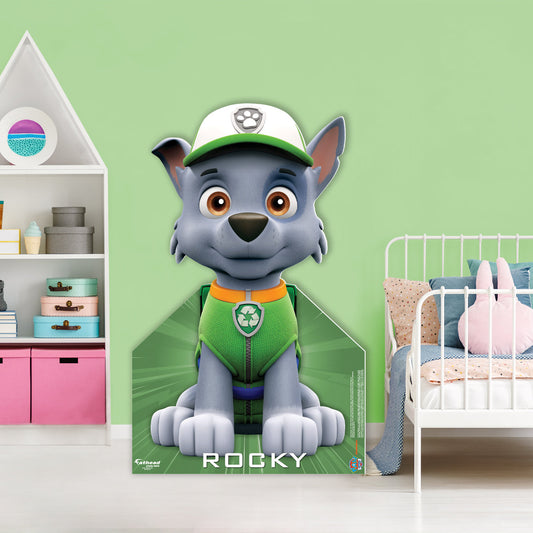Paw Patrol: Rocky Life-Size Foam Core Cutout - Officially Licensed Nickelodeon Stand Out
