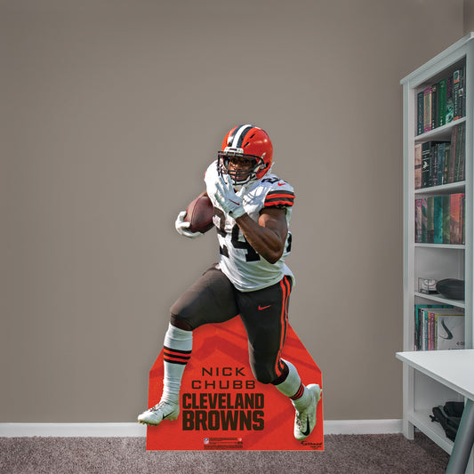 Cleveland Browns: Nick Chubb   Life-Size   Foam Core Cutout  - Officially Licensed NFL    Stand Out