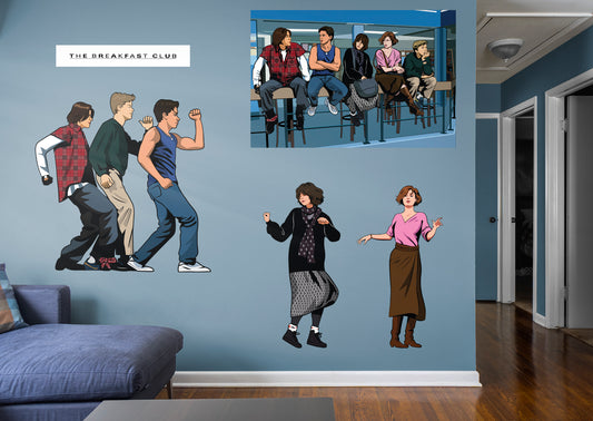 The Breakfast Club:  Collection        - Officially Licensed NBC Universal Removable Wall   Adhesive Decal
