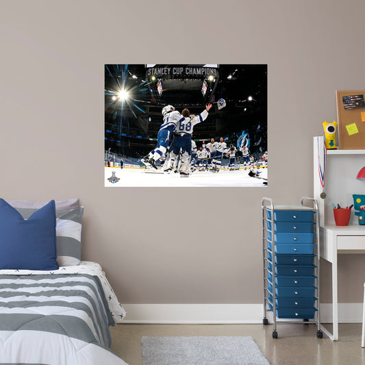 Tampa Bay Lightning: 2020  Stanley Cup Mural        - Officially Licensed NHL Removable Wall   Adhesive Decal