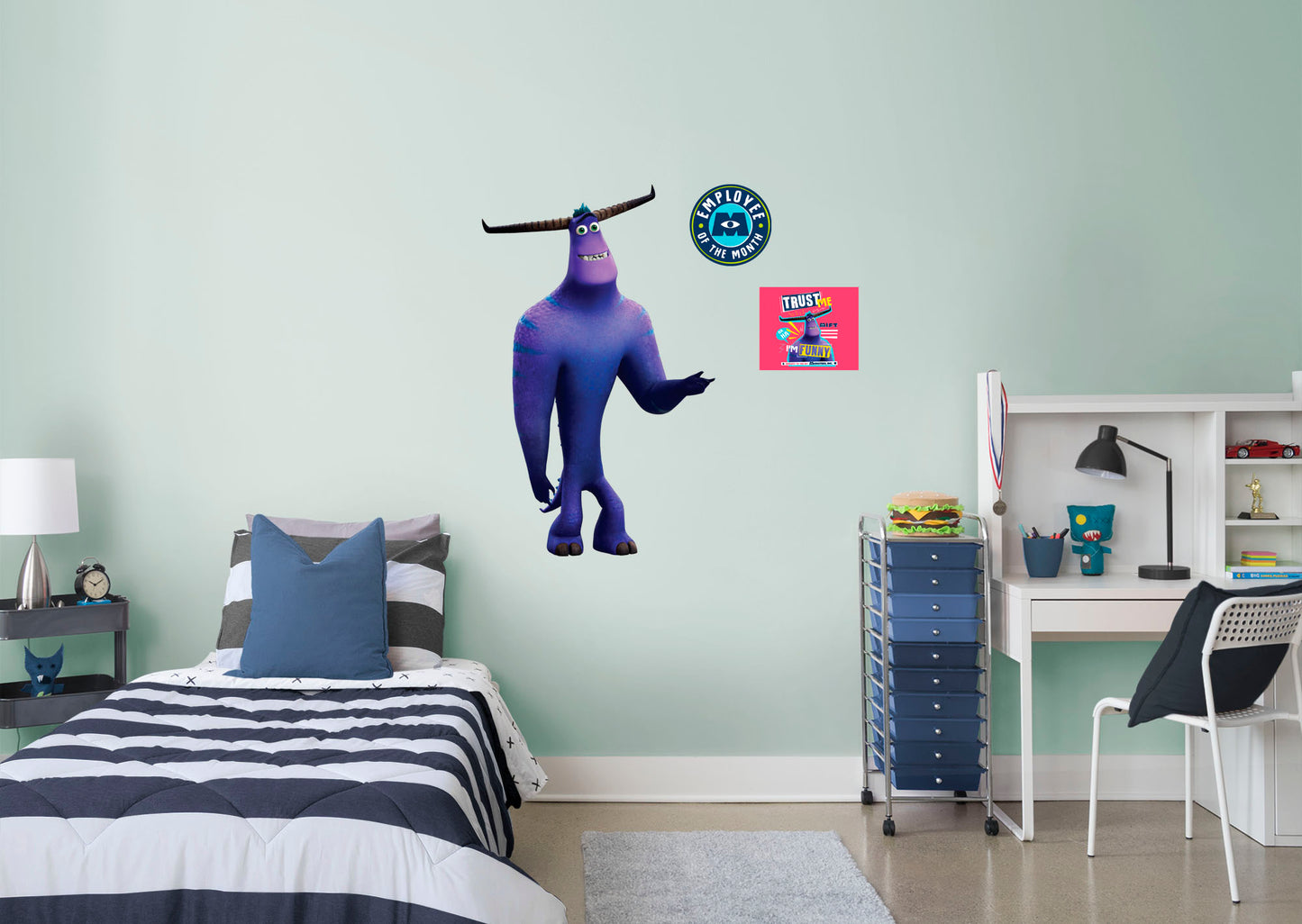 Monsters at Work: Tylor RealBig        - Officially Licensed Disney Removable Wall   Adhesive Decal