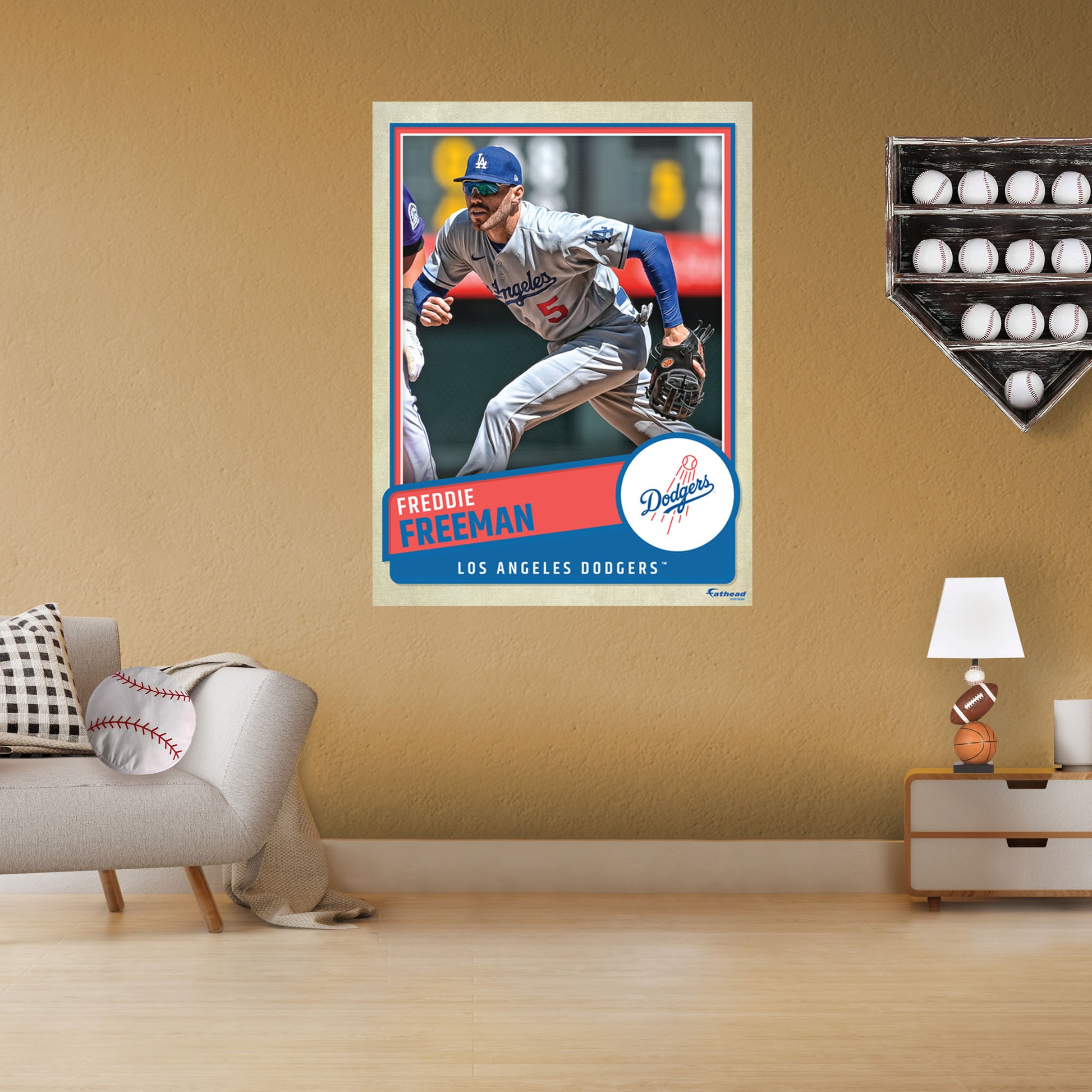 Freddie Freeman Poster Print, Baseball Player, Wall Art, Posters for Wall,  Canvas Art, Freddie Freeman Decor, Artwork, No Frame Poster, Original Art