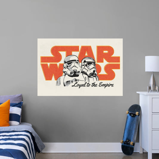 Loyal To The Empire Comic Mural        - Officially Licensed Star Wars Removable Wall   Adhesive Decal