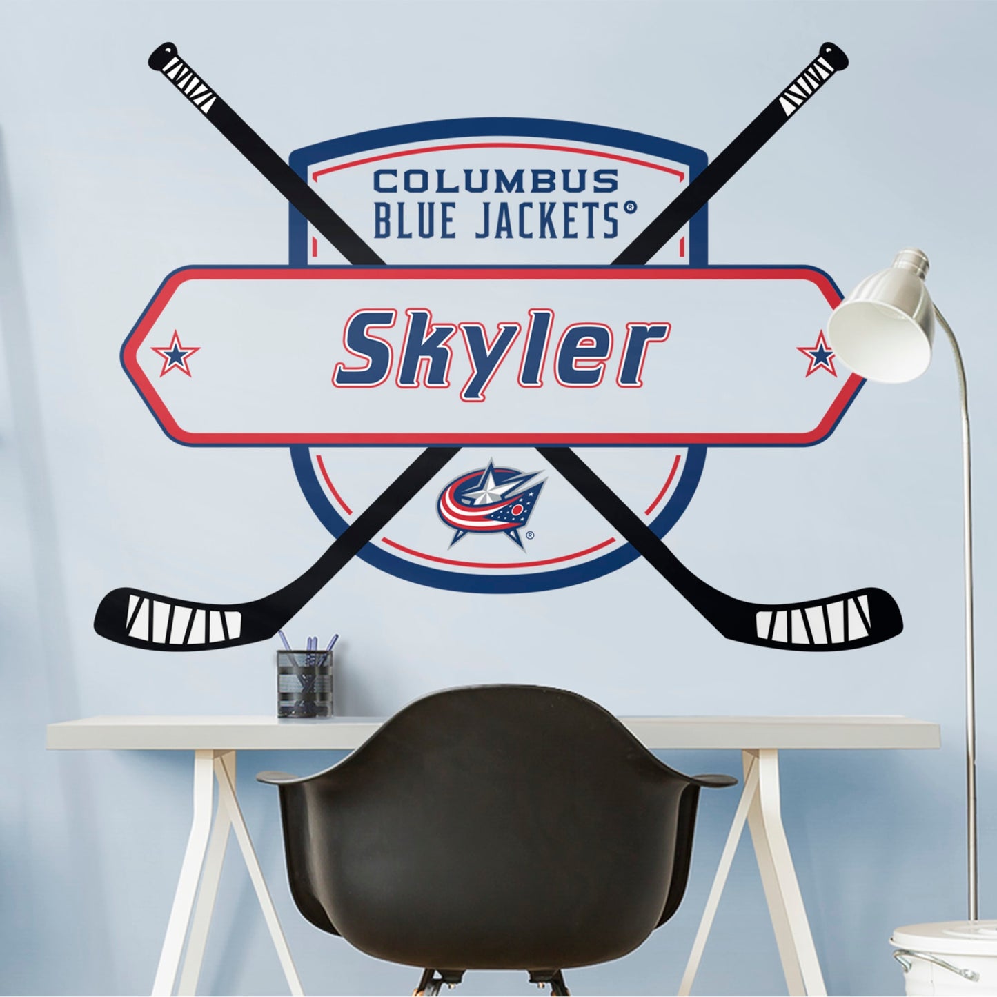 Columbus Blue Jackets: Personalize Name - Officially Licensed NHL Transfer Decal