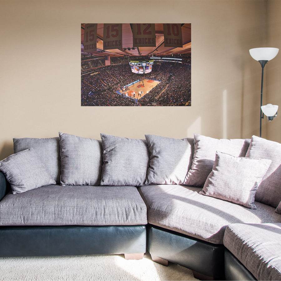 Arena Mural - Peel & Stick Poster - Official NBA - New York Knicks - Reusable Vinyl Wall Decal