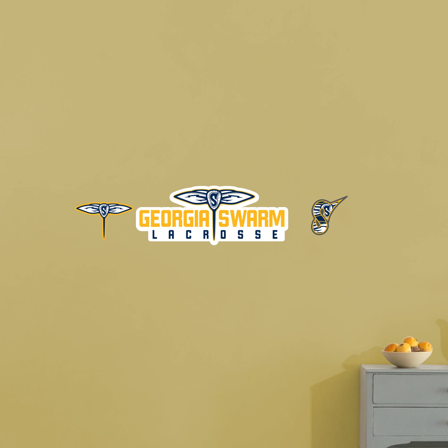 Georgia Swarm:   Logo        - Officially Licensed NLL Removable     Adhesive Decal